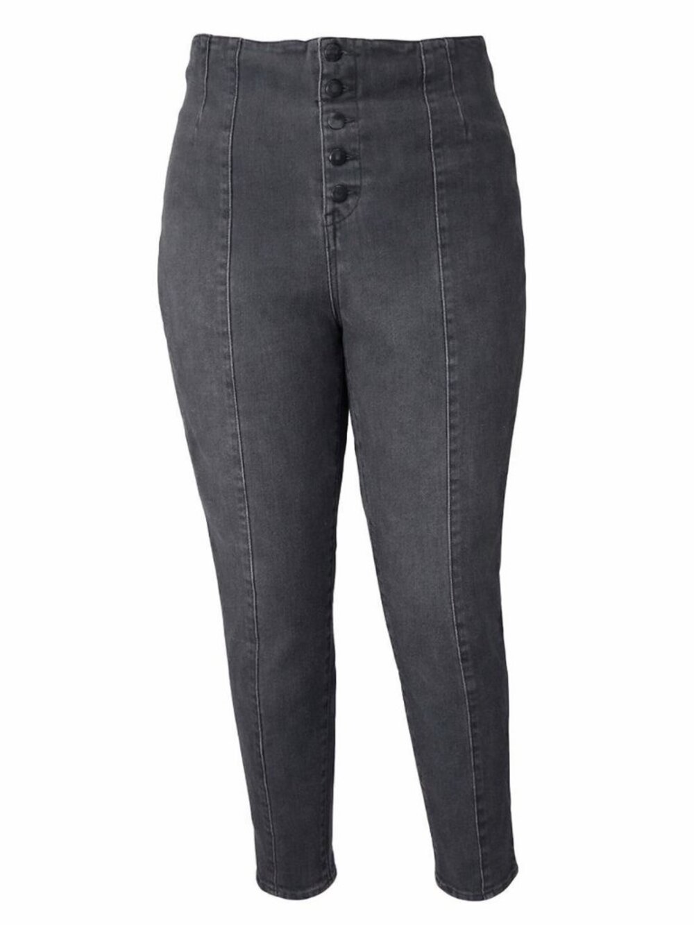 NO BOUNDARIES LIGHT WAS BLACK SKINNY LEG HIGH WAIST JEGGINGS SIZE 17